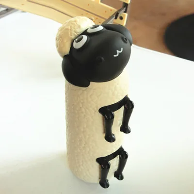 

Portable 300ML Cute sheep water bottle lemon jar portable glass drinkware kettle jar travel outdoor cartoon bottle water glass