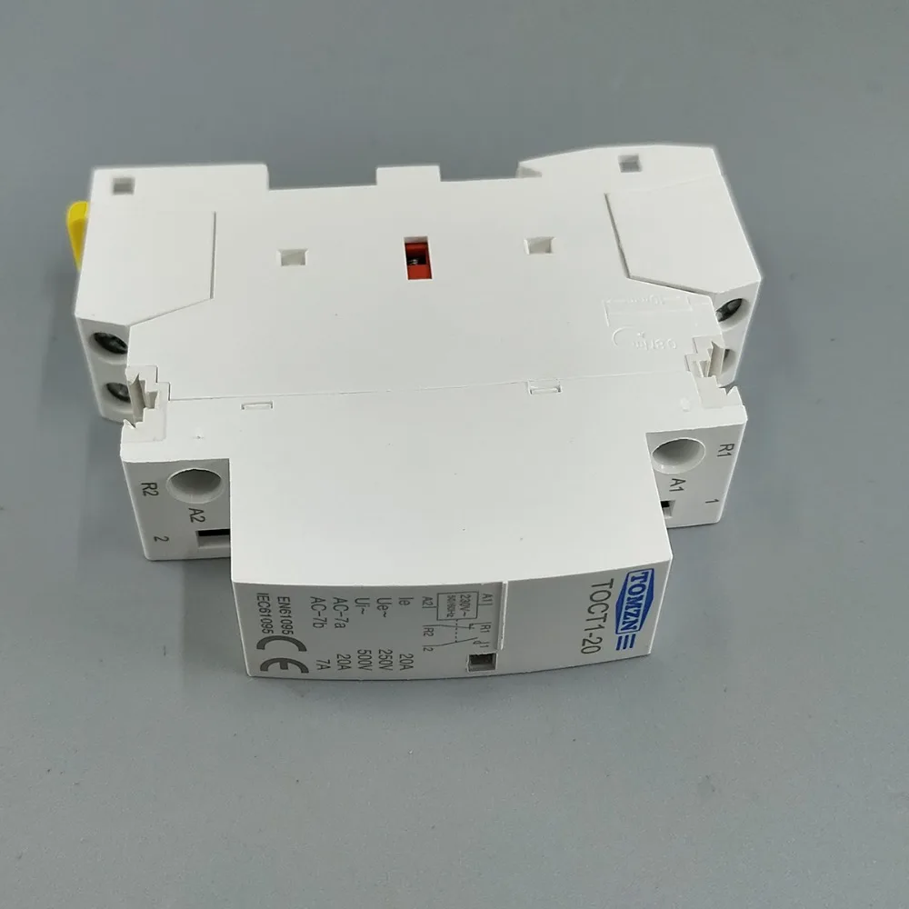 Модульный контактор TOCT1 2P 20A 1NC 1NO 220V/230V 50/60HZ Din rail бытовой ac | Строительство и ремонт