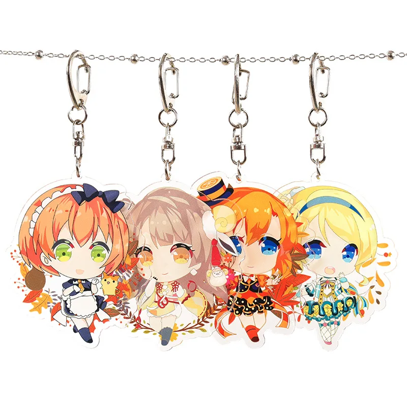 Мультфильм LoveLive Minami Kotori акриловый брелок Nozomi Tojo Sonoda Umi модные милые Подвески брелки brelok do kluczy подарки