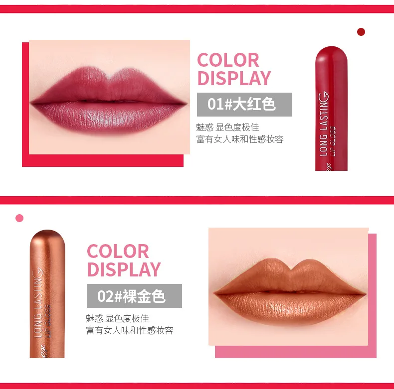 8 цветов жидкая губная помада Labiales длинный прочный batom макияж бренд Rouge A Levre темно-зеленый красный серебристый золотой Губная Помада Прямая поставка