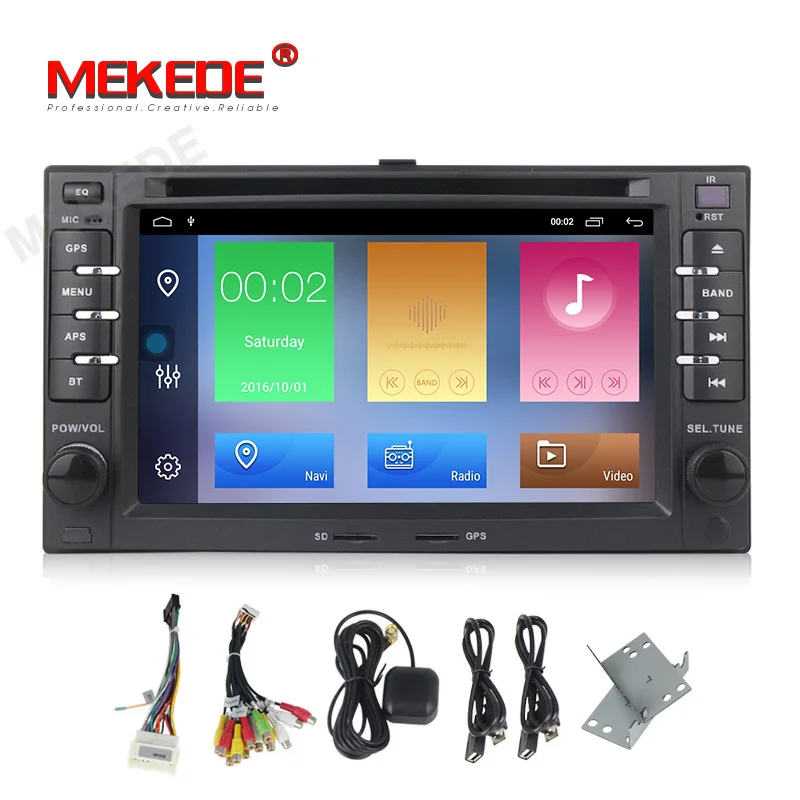 MEKEDE 2+32G Quad core Android 9.1 CAR GPS navigation radio dvd player For Kia Sorento Cerato Sportage Spectra Rondo Carens | Автомобили и