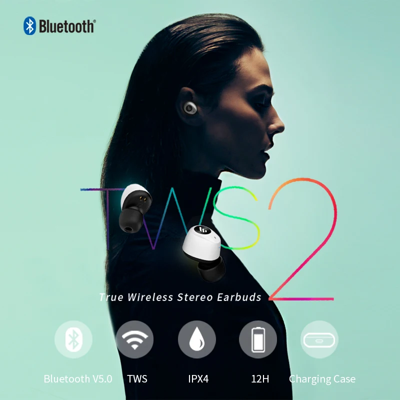 EDIFIER TWS2 Bluetooth V5.0 TWS наушники IPX4 до 12 часов воспроизведения Многофункциональные Беспроводные наушники с управлением