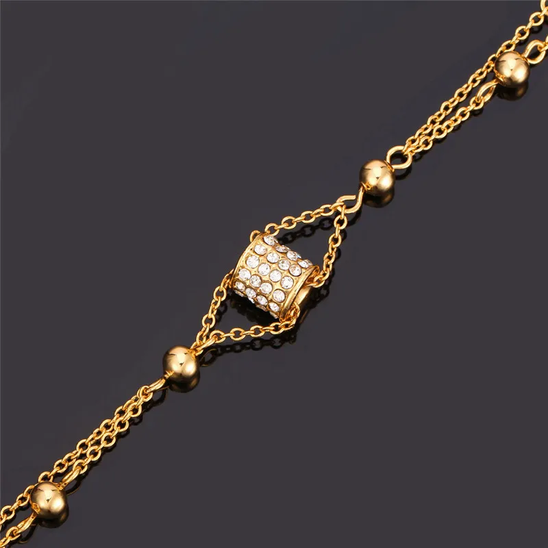 Новый браслет высокого качества красивый прозрачный горный хрусталь желтый