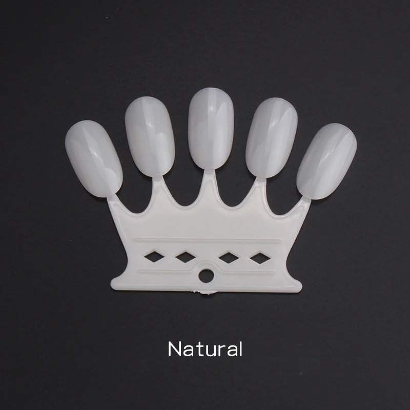 Natural 10 шт./компл. накладные советы для ногтей набор круглый форма ясно натуральный черный, белый цвет искусственного Ongles практика цветной гель для ногтей - Цвет: Natural