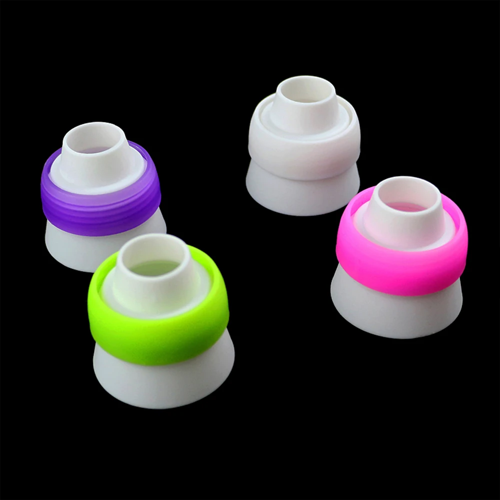 

3 Holes Icing Piping Bag Nozzle Converter Tri-color Cream Coupler Cake Cupcake Cookie Decorating Tools