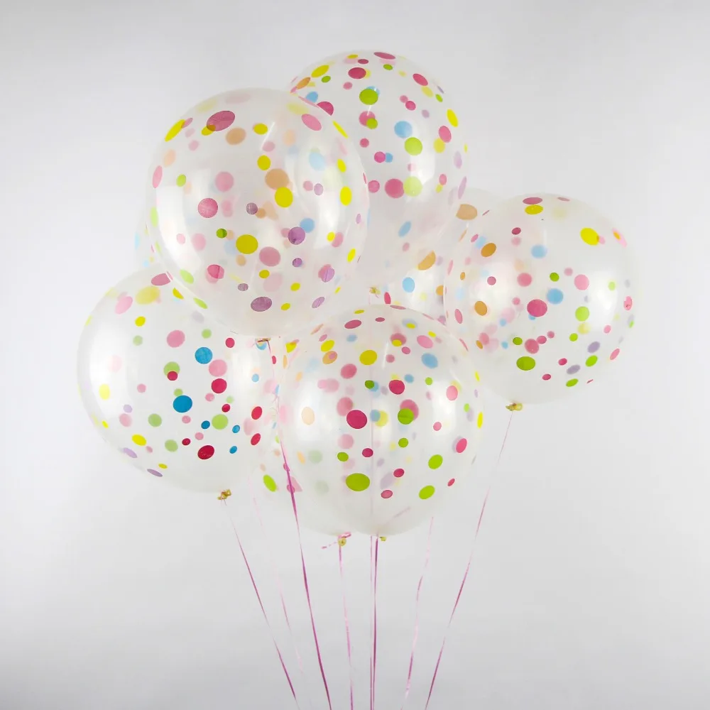 12 дюймов прозрачные воздушные шары Красочные Детские душ баллон украшения