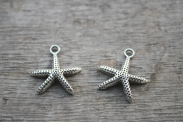 

35 шт., подвески в виде морской звезды, подвеска в античном стиле из тибетского серебра, 21 х20 мм