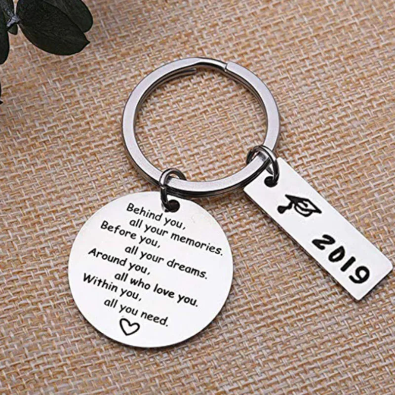 Fashion Graduation Season Gift Keychain Positive Energy Jewelry for Classmate Anniversary | Украшения и аксессуары