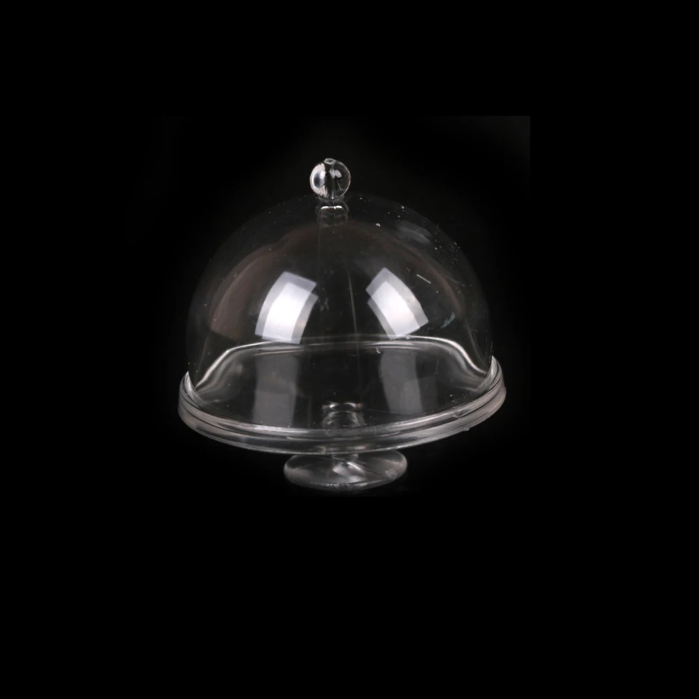 

Миниатюрный прозрачный десертный кукольный домик в масштабе 1/12, банка для закусок с крышкой для 12-го кукольного домика, аксессуары, 3 см, Нов...