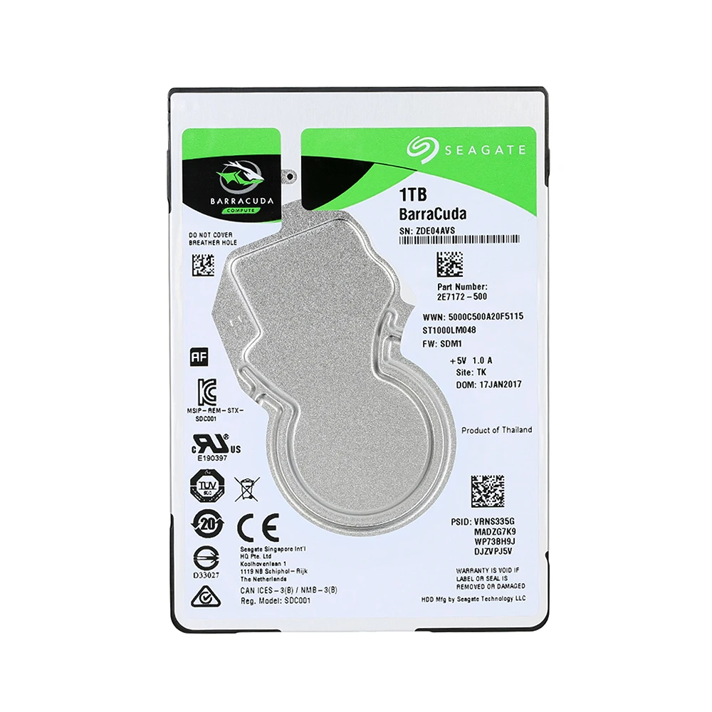Seagate 500G 1 ТБ ноутбук HDD внутренний жесткий диск 7 мм 5400 об/мин SATA 6 ГБ/сек. 128 МБ кэш 2 5