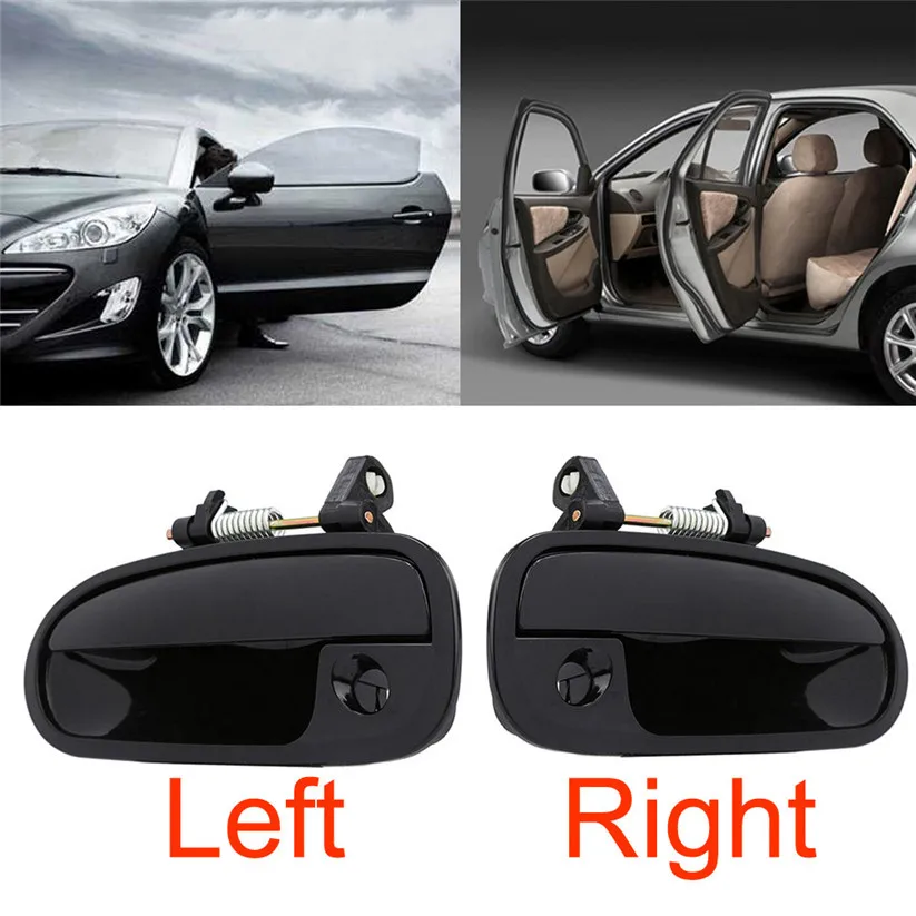 Автомобильный Стайлинг CARPRIE наружные дверные ручки левая/правая Черная передняя