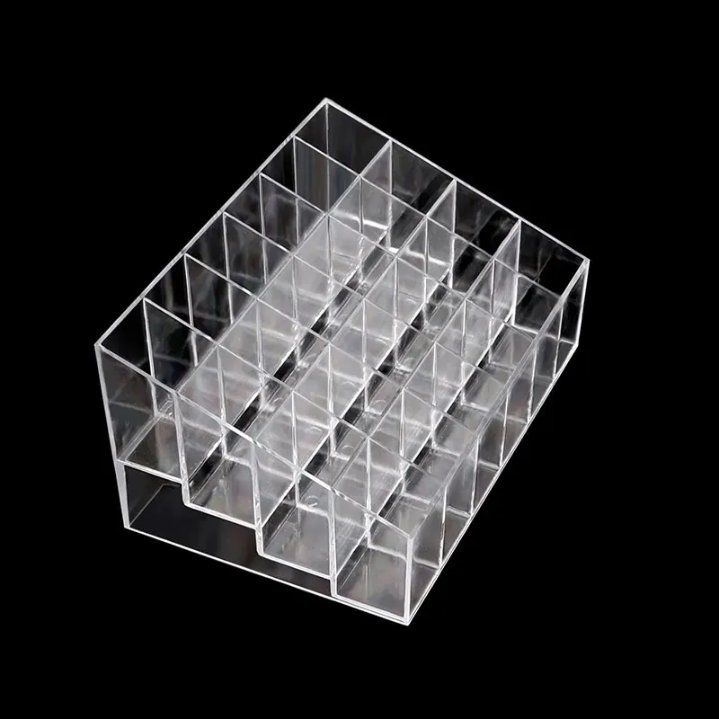 24 ячейки для губной помады акриловая коробка хранения косметики прозрачный