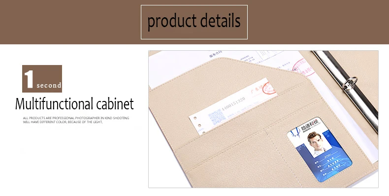 

A4 large capacity business card folder