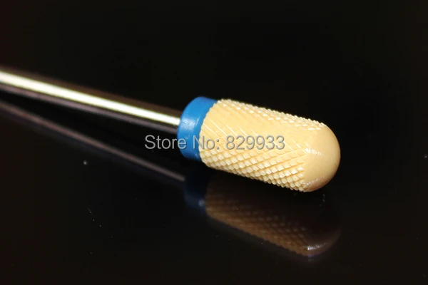 Фрезы для ногтей 1 шт. желтые керамические фрезы маникюра и педикюра