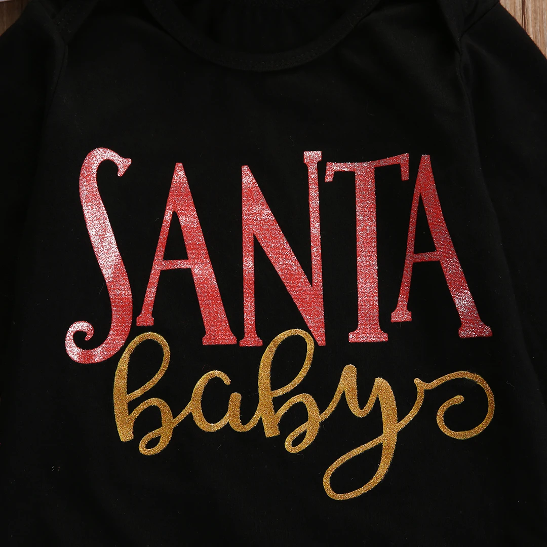 3 шт. милый Рождественский комбинезон с длинным рукавом для маленьких мальчиков и