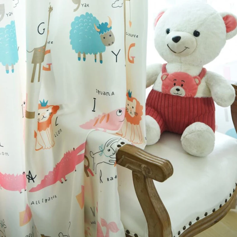 Мультяшные шторы для детской комнаты мальчика гостиной тюлевые оконные спальни