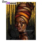 Алмазная вышивка Ever Moment, картина из квадратных страз с изображением женщины в шляпе, вышивка стразами, S2F2162