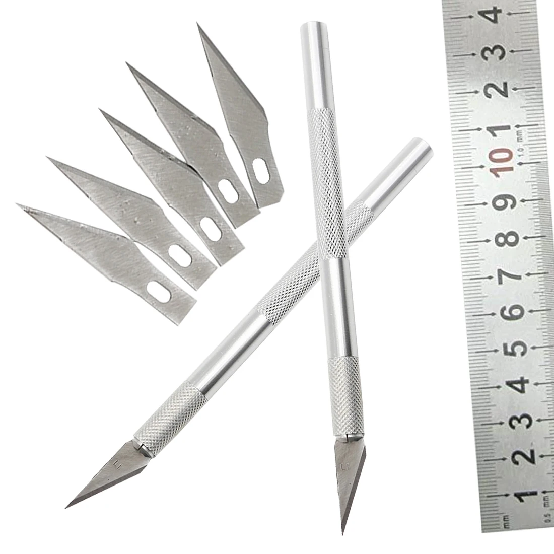 Лезвие для скальпеля с металлической ручкой нож резки деревянной бумаги ножи