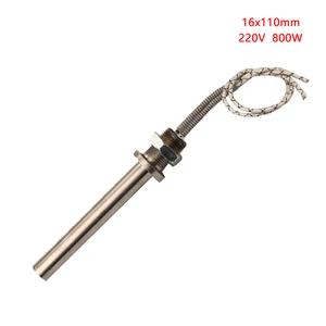 Трубчатый нагревательный элемент для картриджа с резьбой M23 * 30, 220 В, 800 Вт, 16*110 мм, 2 шт.