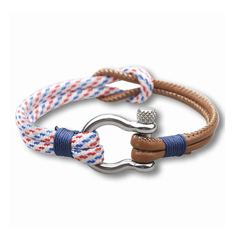 Модные спортивные украшения для кемпинга браслет из искусственной кожи и