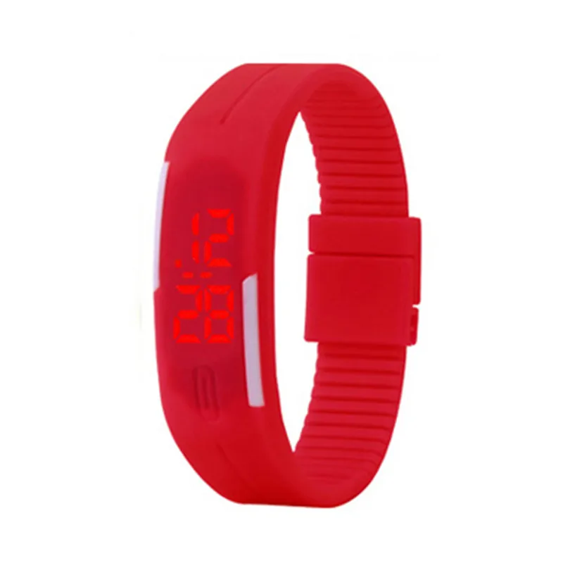 red RDigital Часы светодиодный часы для мужчин Relogio Masculino Relogio Feminino Erkek Kol saati женские часы спортивные мужские часы Montre Homme - Цвет: red