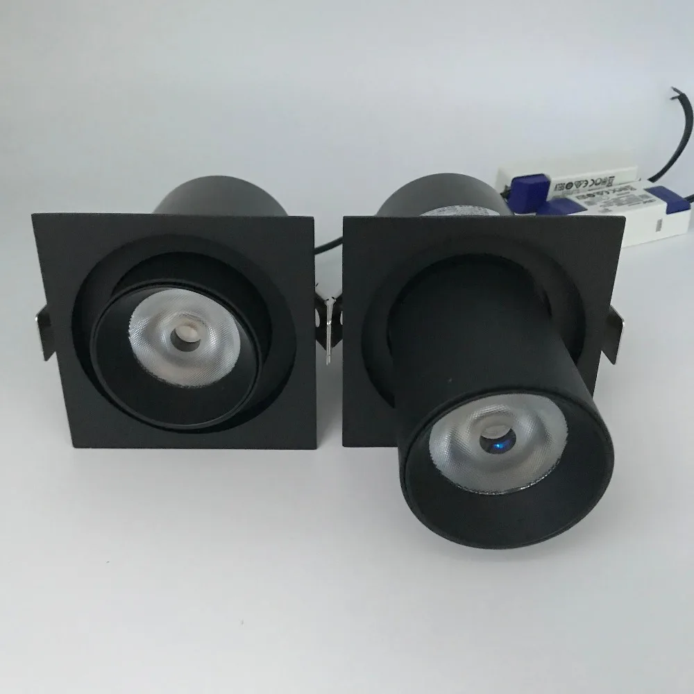 Встраиваемый светодиодный точечный светильник с регулируемым углом освещения