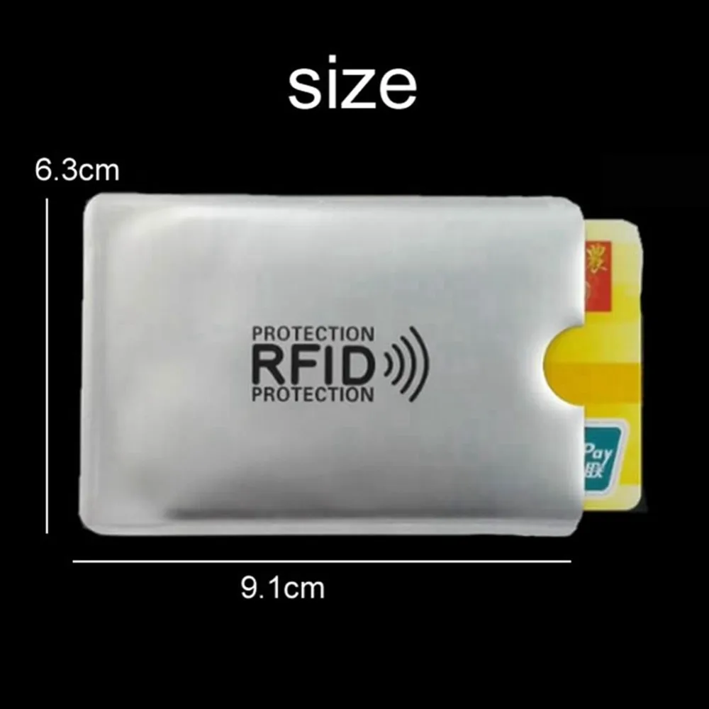 1-10 шт Анти Rfid считыватель замок кошелек Блокировка кредитный Id держатель для карт банк защитный Алюминиевый металлический корпус для карт Поддержка NFC 6,2*9,2