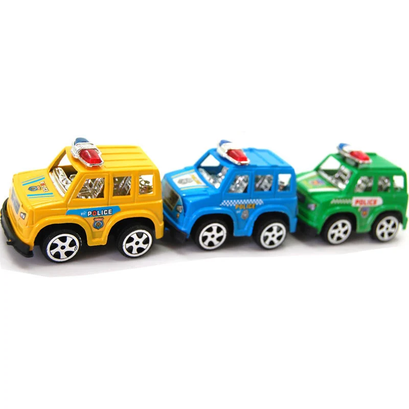 

1PCS Mini Classic Polic Car Plastic Pull Back car toys Children Educational Toys for Children baby kids gifts