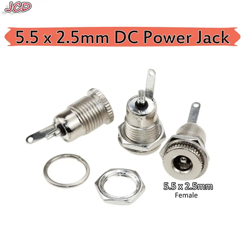 No4 JCD DC разъем питания разъем 5,5*2,1 мм 5,5x2,1 5,5x2,5 мм мужской/женский DC-005 DC022 DC022B DC-025M DC099 DC мощность - Цвет: No4