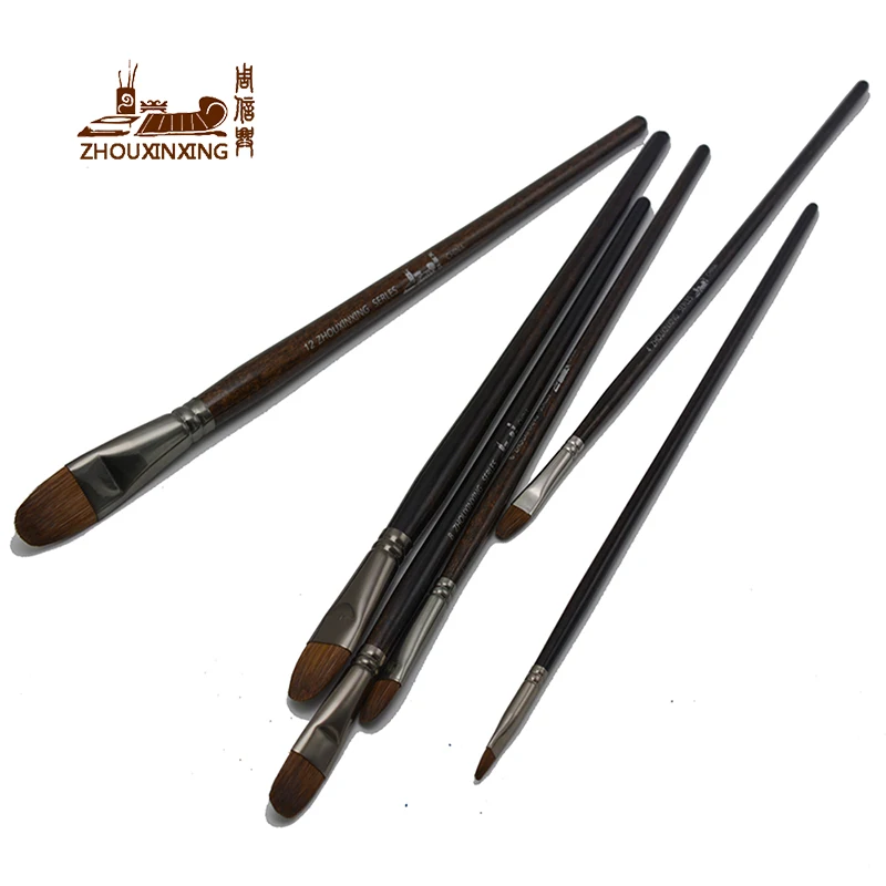 Набор кистей для рисования маслом 6 шт