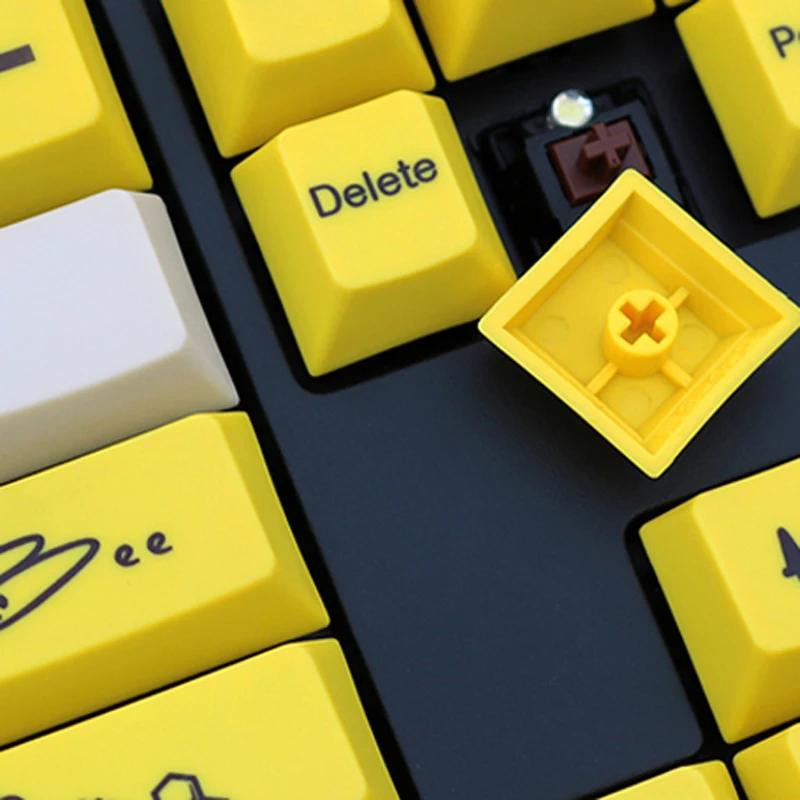 108K Bee Theme PBT сублимационная Кепка с английской японской и корейской подсветкой