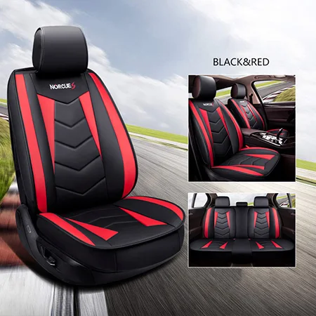 Red Standard Новые универсальные чехлы для автомобильных сидений из искусственной кожи для Nissan x trail x-trail xtrail t30 t31 t32 2010 2009 2008 2007 - Название цвета: Red Standard