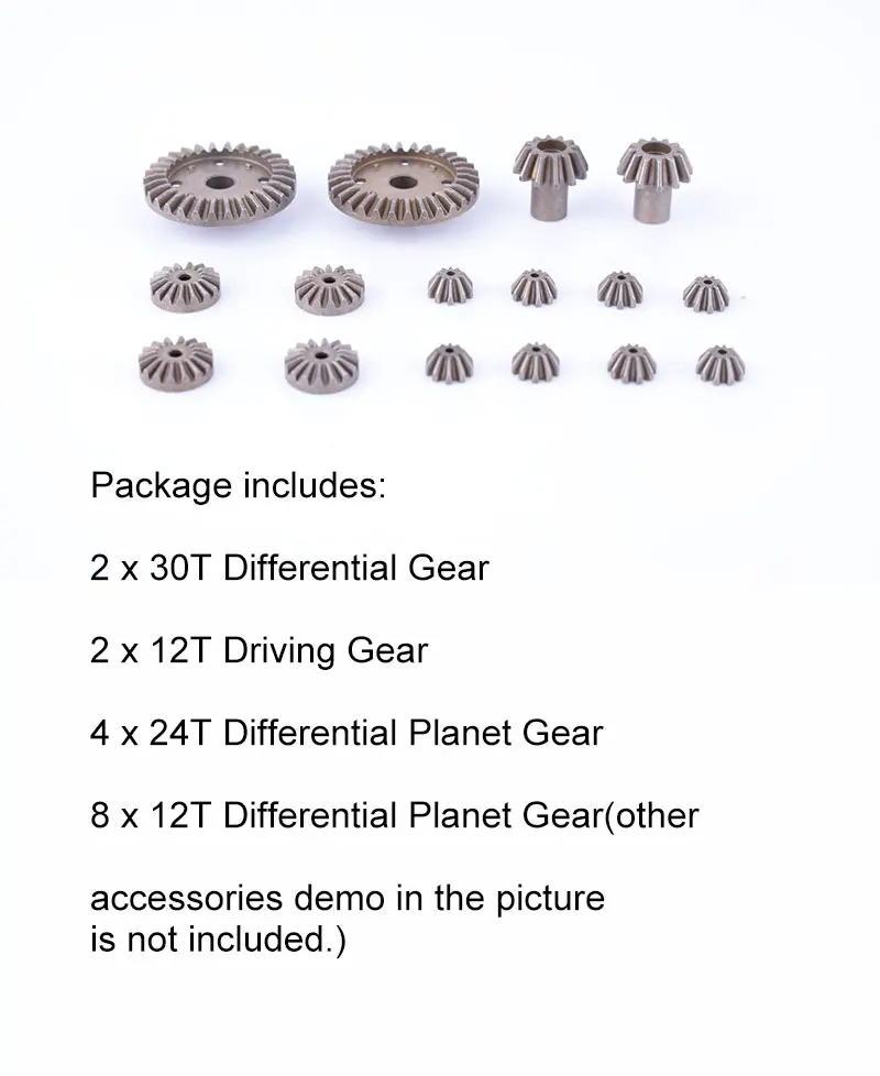 T-power 16 шт набор 12T 24T 30T мотор для вождения дифференциальная передача комбо