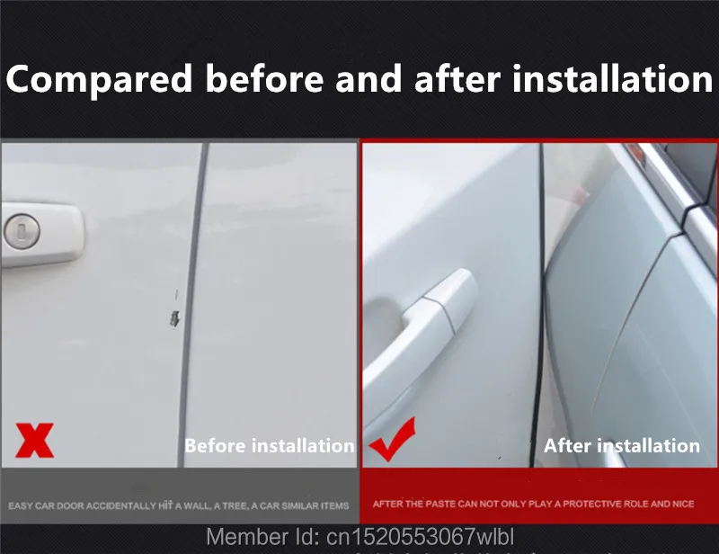 Лента для защиты от ударов по краю двери 5 м|protection sticker|car-styling hyundaicar-styling ix35 |