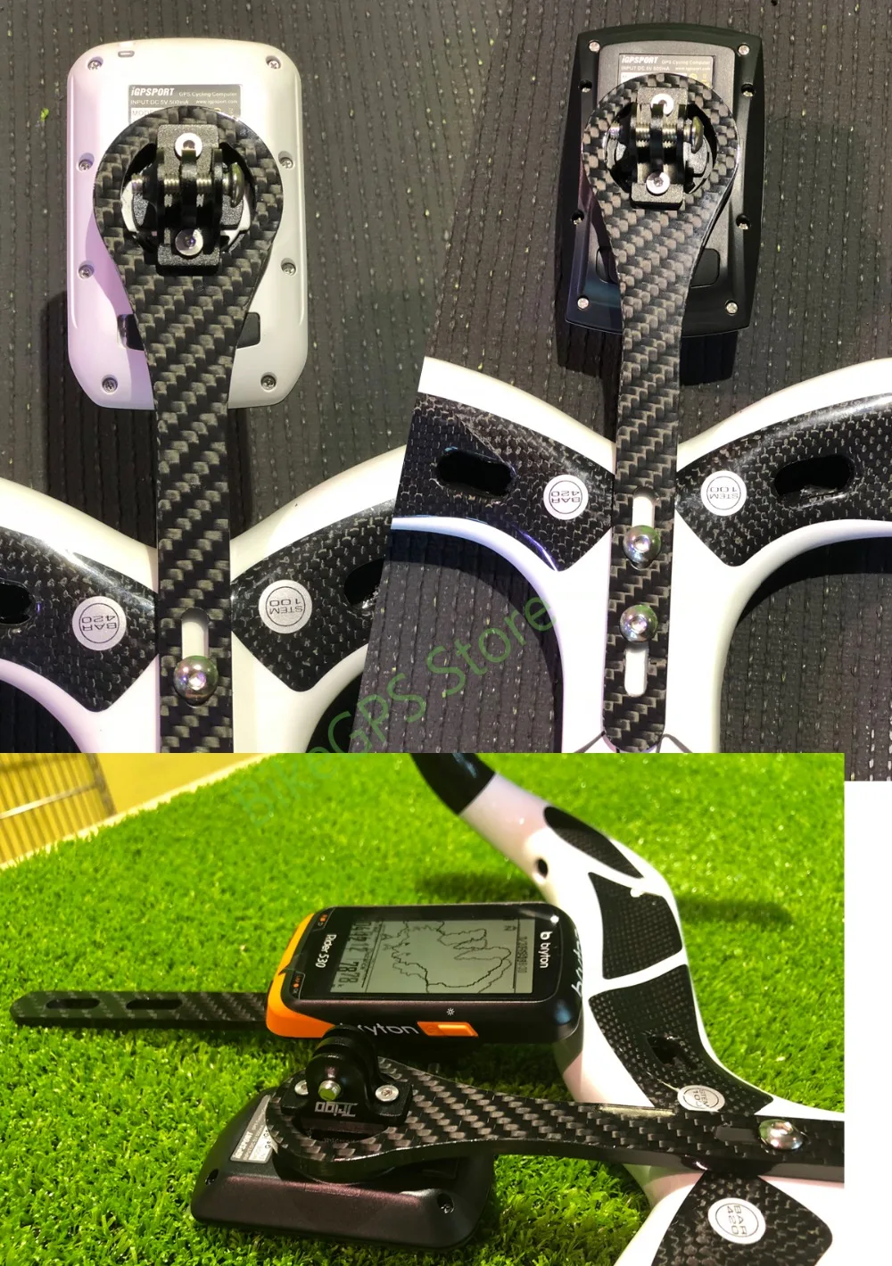 Компьютерное крепление Bryton Rider для Garmin Edge 200 520/Bryton Rider310 330 530/CATEYE/Поддержка GoPro Rhythm камера и держатель на светильник