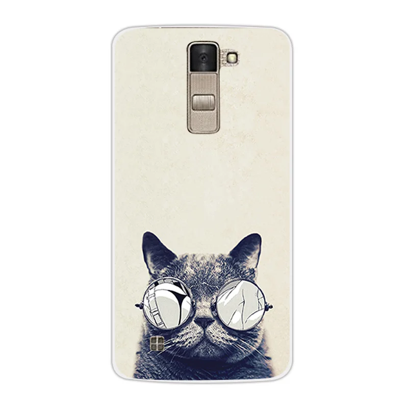 Роскошный мягкий ТПУ чехол для LG K8 Lte K350 K350E K350N Dif Cat Дизайн 5," прозрачный корпус для K 8 телефон силиконовый чехол на заднюю панель Coque - Цвет: 03