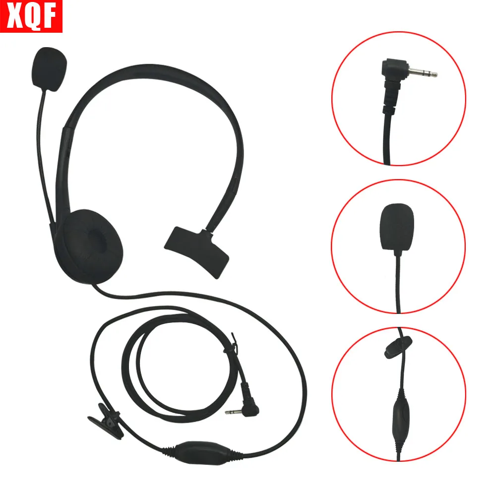 

XQF 10PCS Earpiece Headset w/ Boom Mic For for Motorola Talkabout Radio XTR XTR446 1pin