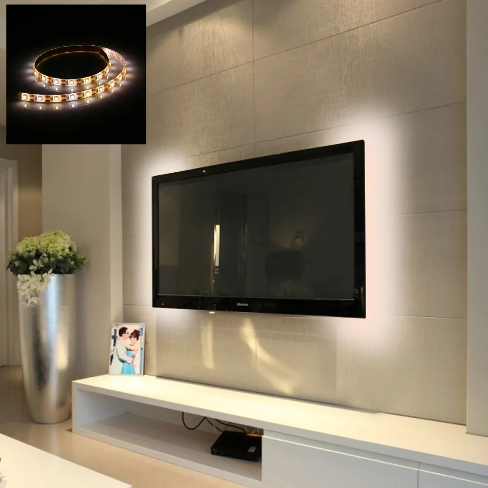 Светодиодная лента SMD3528 с USB-кабелем Рождественская Гибкая LED полоска для