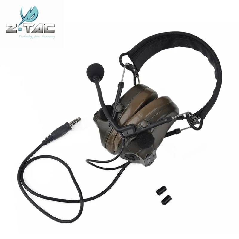 Z тактический Airsoft авиации Comtac III гарнитура C3 Peltor Шум шумоподавления наушники Softair