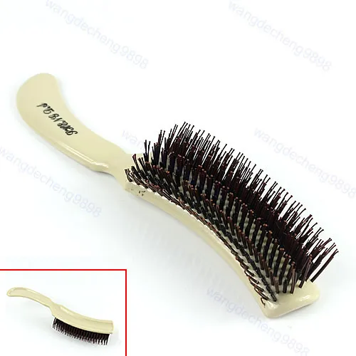 

2pcs/lot Hairdress Plastic Handle Round Teeth DIY Wavy Curly Straight Hair Style Comb Pro