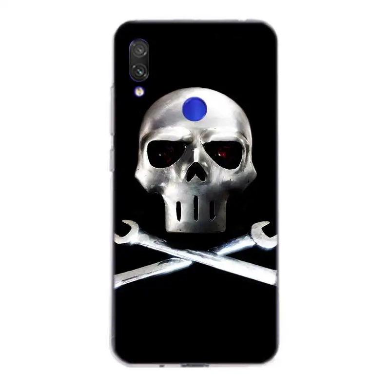 Силиконовый чехол Super Skull для Xiaomi Redmi Y3 S2 Y2 Note 7 6 5 Pro 4 4X 5A 6A Pocophone F1 Mi 8 A2 lite 9 A1 |