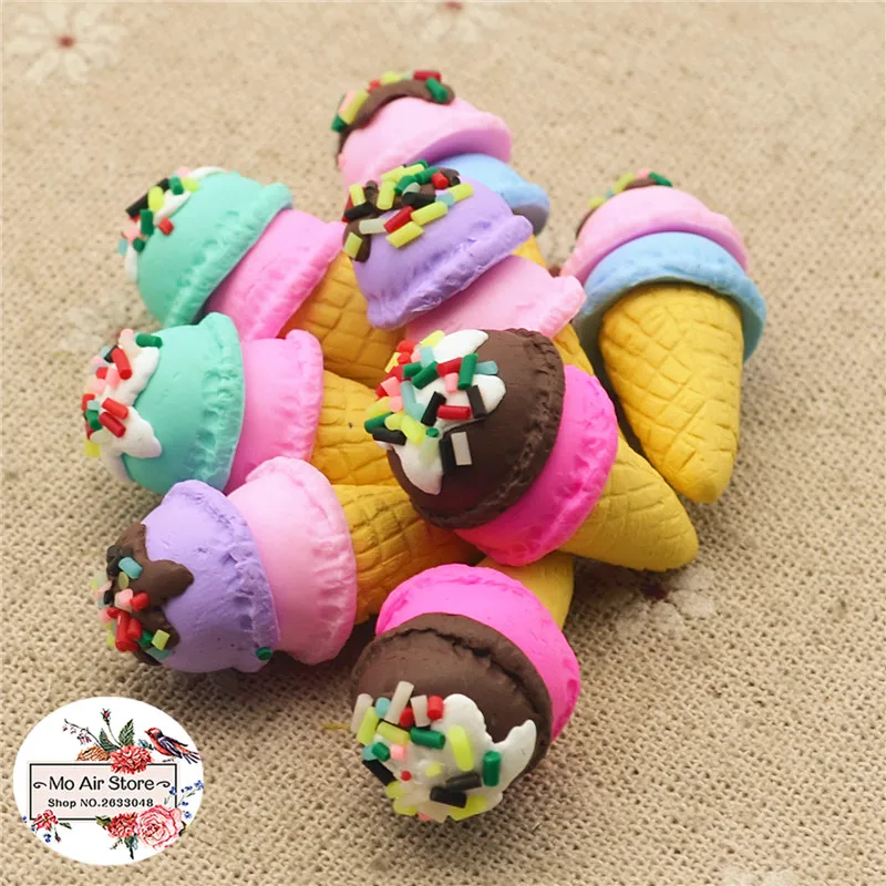10 шт. конусы для мороженого 16x32 мм|craft charms|craft suppliescraft flatback |