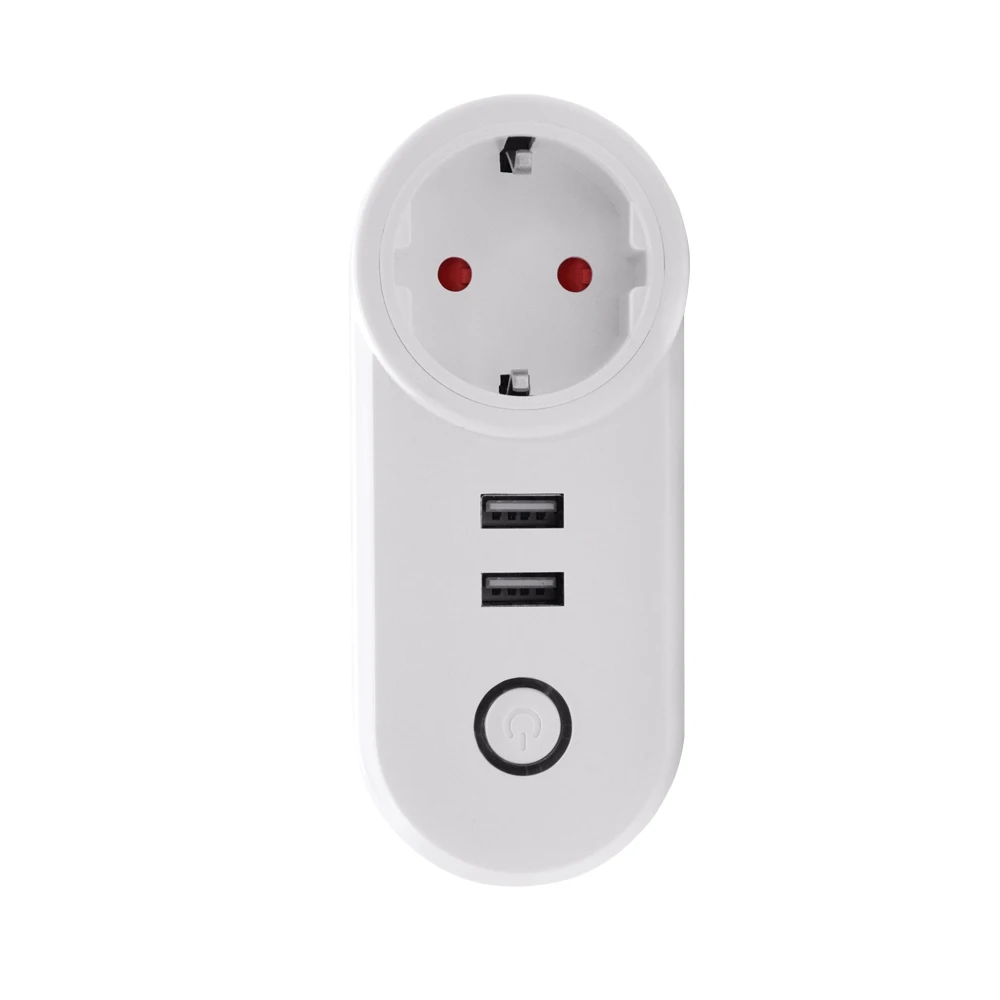 Ewelink Wi-Fi розетка Smart 2-USB 10A розетка FR UK US EU разъем приложение дистанционное управление для Alexa Google Home IFTTT интеллектуальная розетка