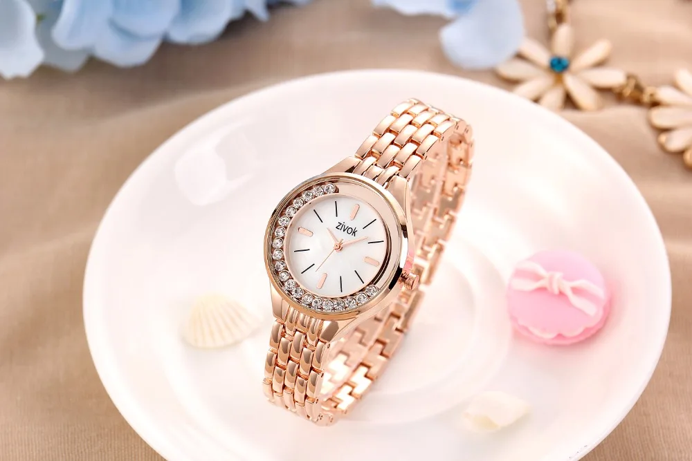Montre Femme zivok Лидирующий бренд роскошные женские часы модные из нержавеющей стали