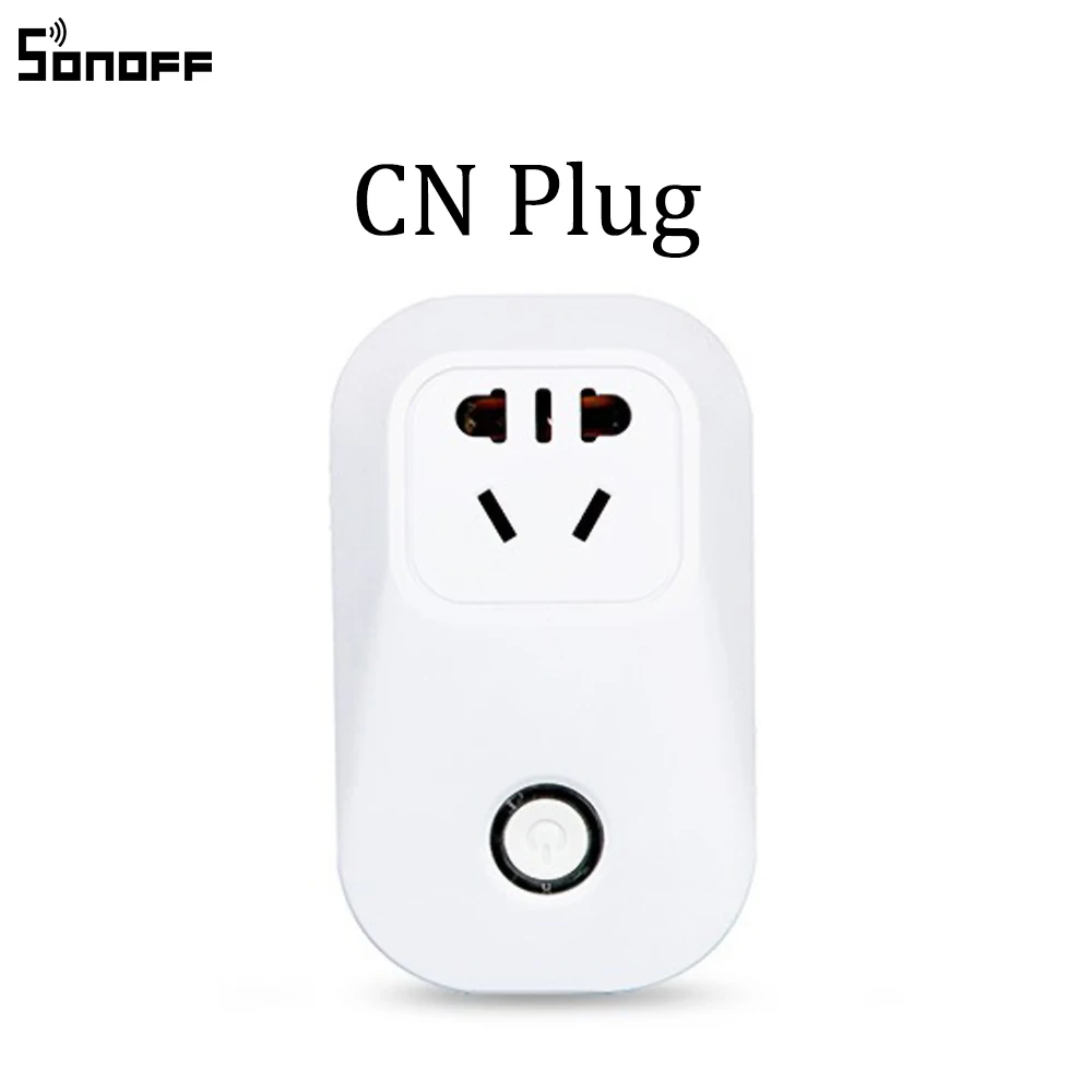 Интеллектуальный выключатель света Sonoff S20 EU UK US штекер Wi Fi Мощность розетка
