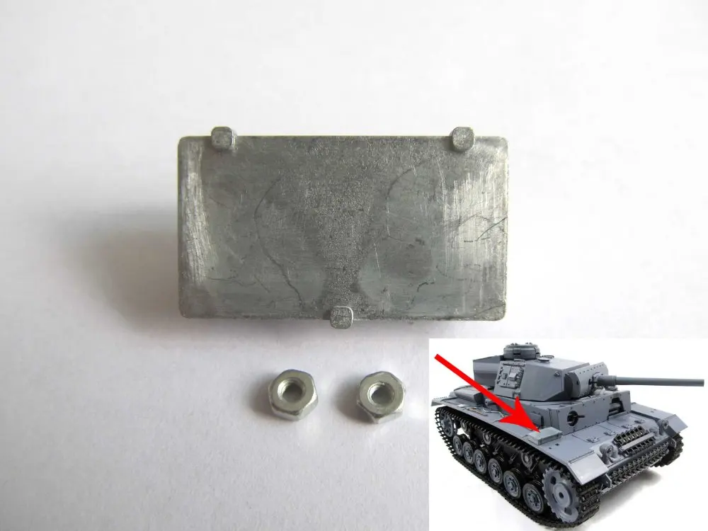 Mato верхний корпус металлическая коробка 2 для 1/16 1:16 RC Panzer III IIIH танк|box rc|box 2box box |