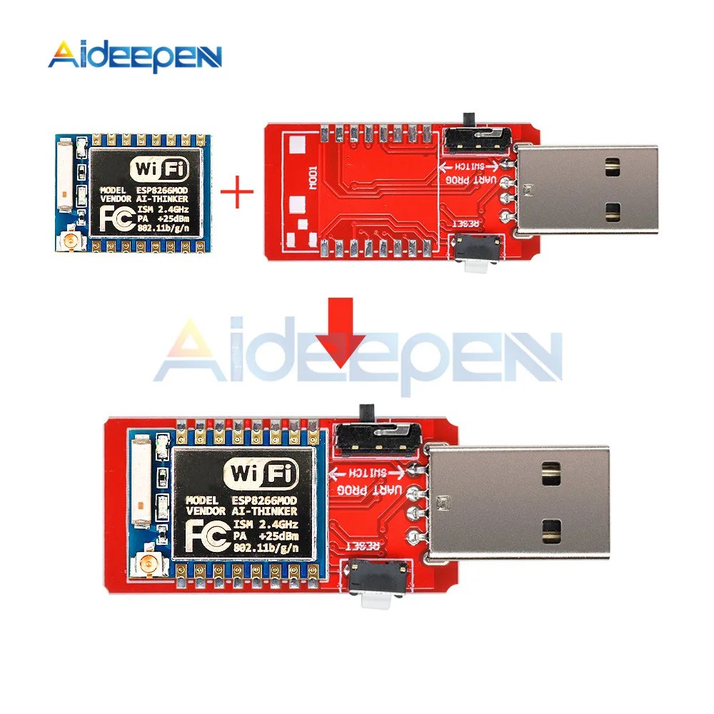 CH340 USB к ESP8266 ESP8266 ESP-07 Мини wifi макетная плата микроконтроллер беспроводной программист wifi модуль адаптер