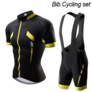 Bib Cycling Set Uhtxhu летний мужской комплект для велоспорта, одежда для горного велосипеда, одежда для горного велосипеда, одежда для велоспорта, Майо Ropa Ciclismo, комплекты для велоспорта - Цвет: Bib Cycling Set