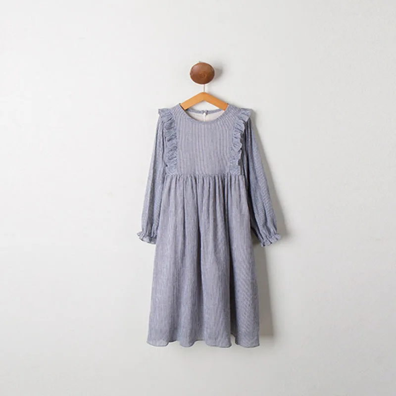 Spring Dresses For Girls New 2022 Maxi Long Teen Children's Autumn Teenager Dress Clothing Full Sleeve Fashion With Sashes | Детская