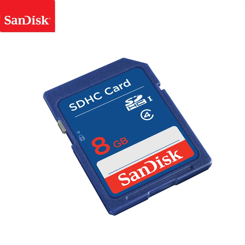 100% Оригинал SanDisk 8 Гб sd-карта класс 4 SDHC карта памяти C4 SD для камеры Поддержка